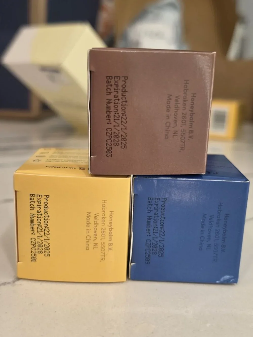 Honeybalm Chocolate Blueberry & Honey Lip Balm Trio Vitamin E -Beeswax Propolis